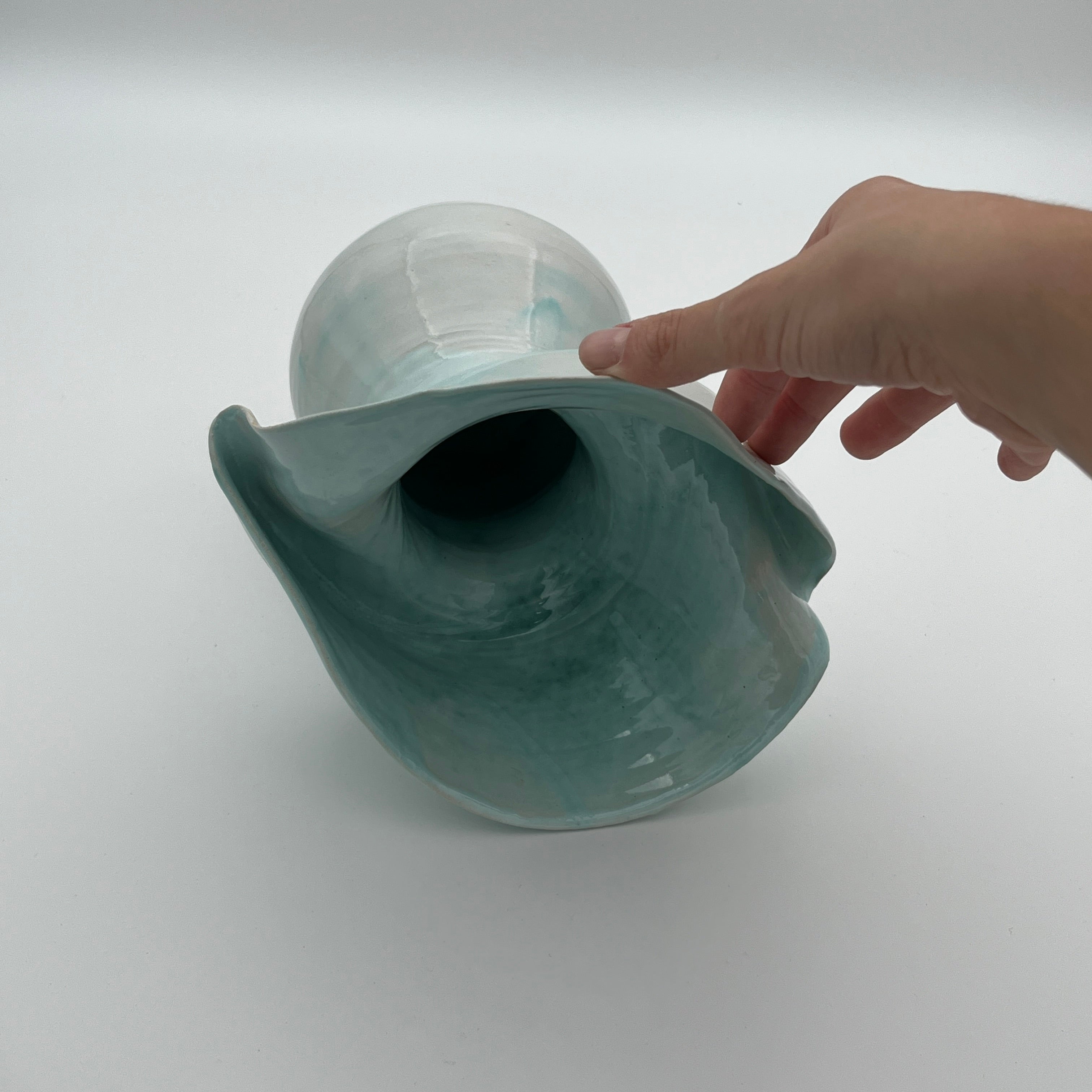 Flow Vase Aquamarine