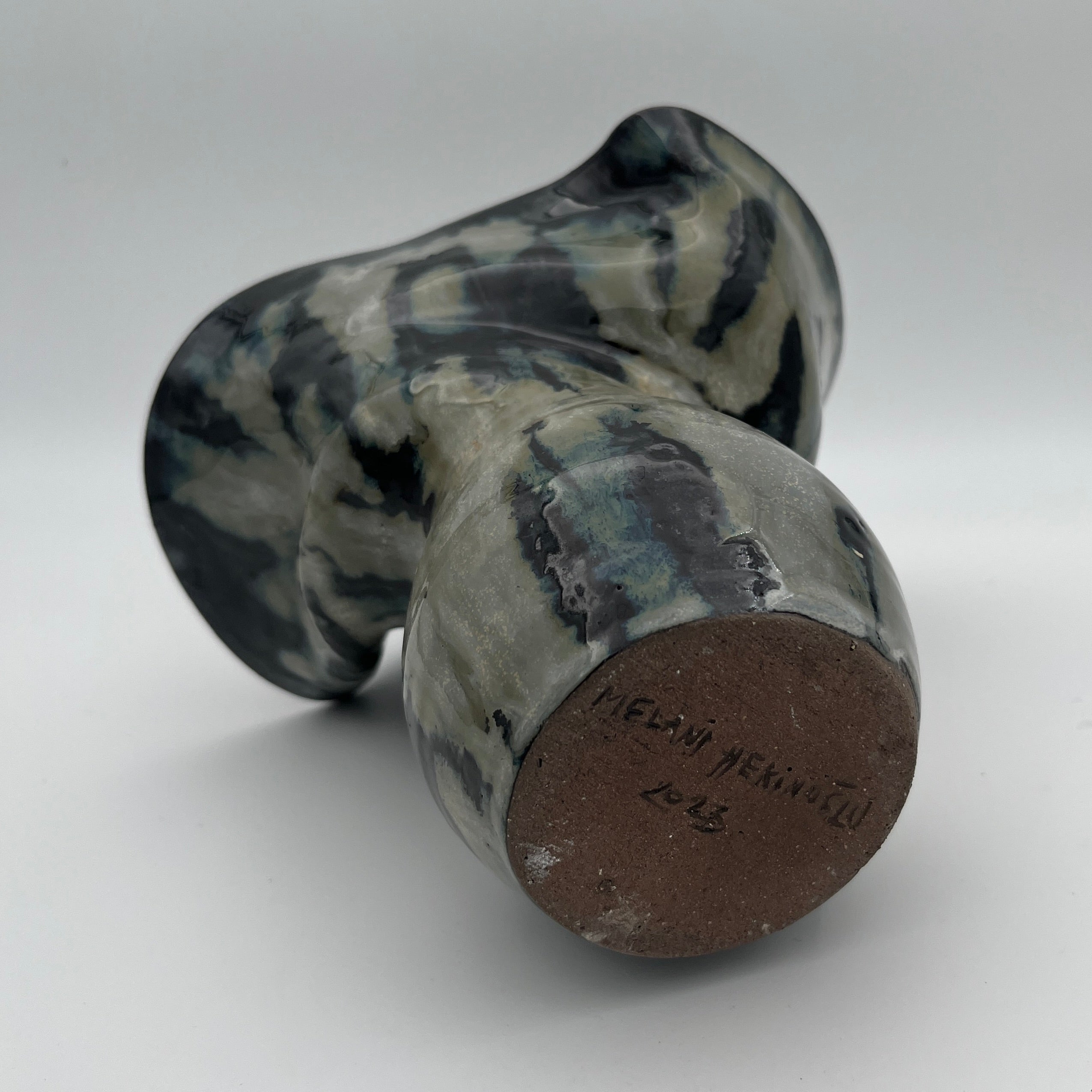 Flow Vase Green & Brown