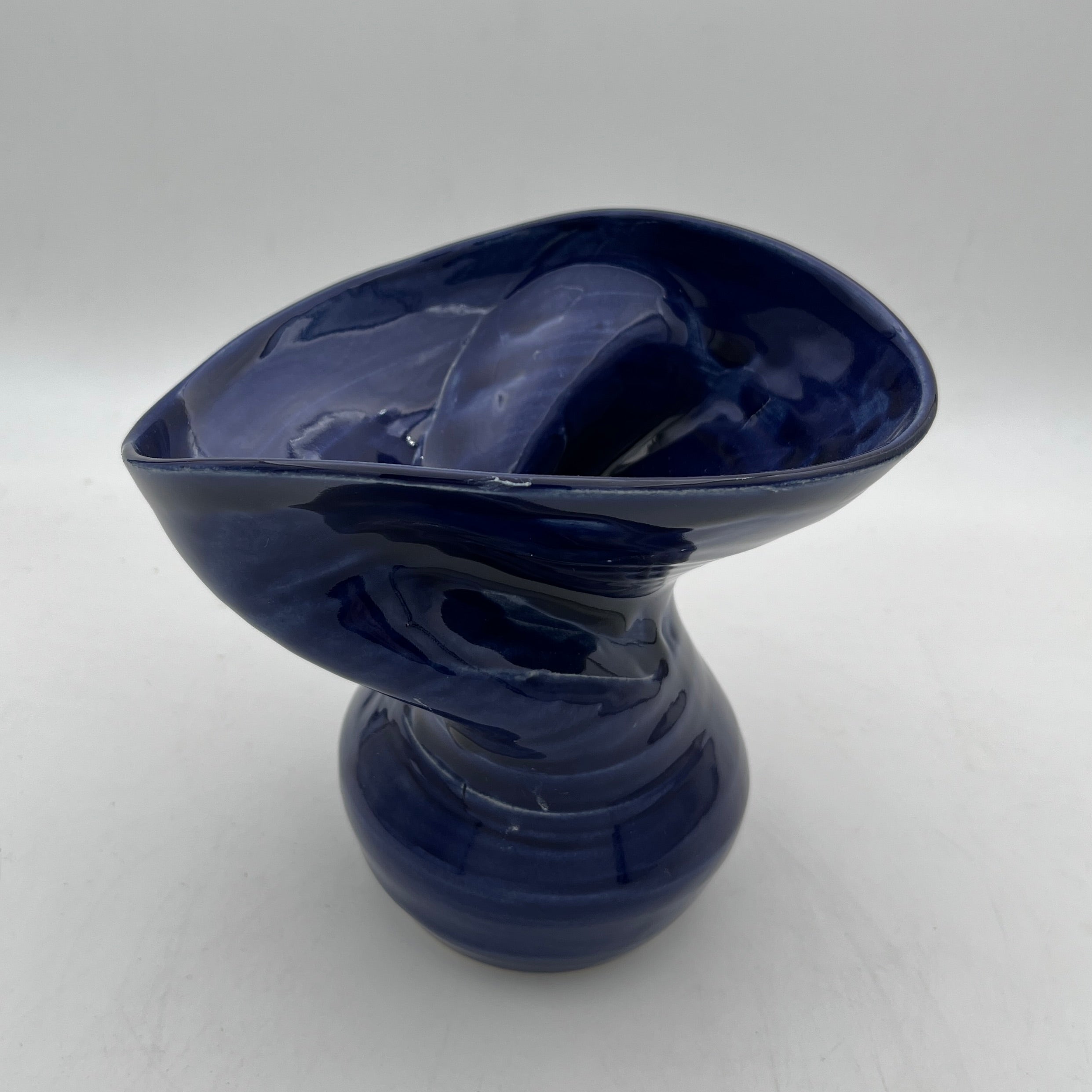 "Flow" Vase Cobalt Blue