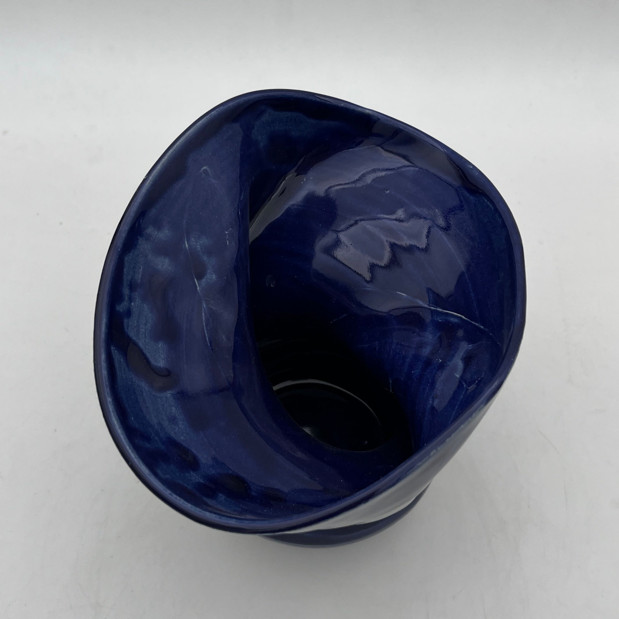 "Flow" Vase Cobalt Blue