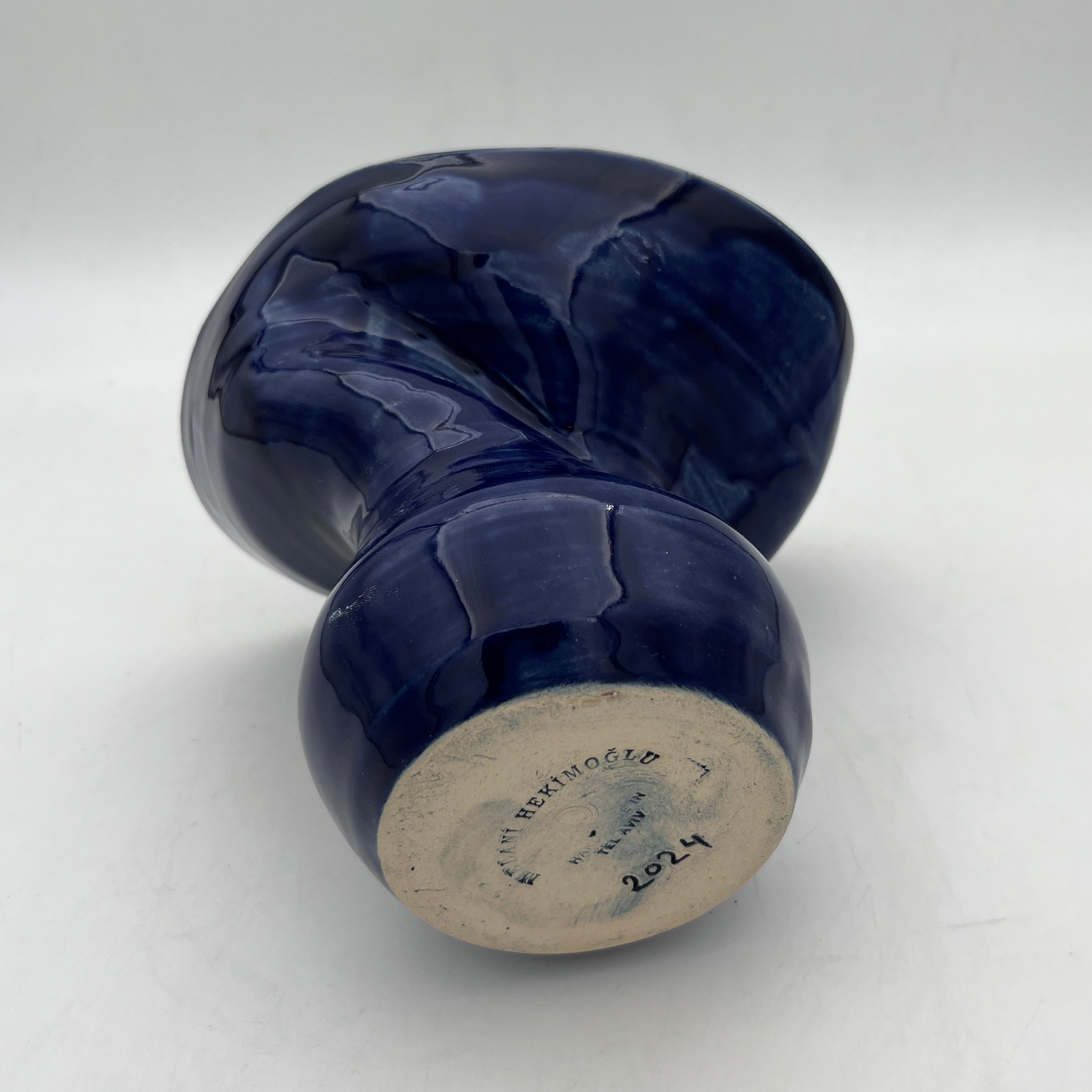"Flow" Vase Cobalt Blue