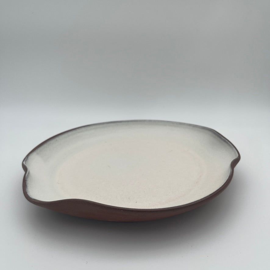 Flow Plate Teracotta-White