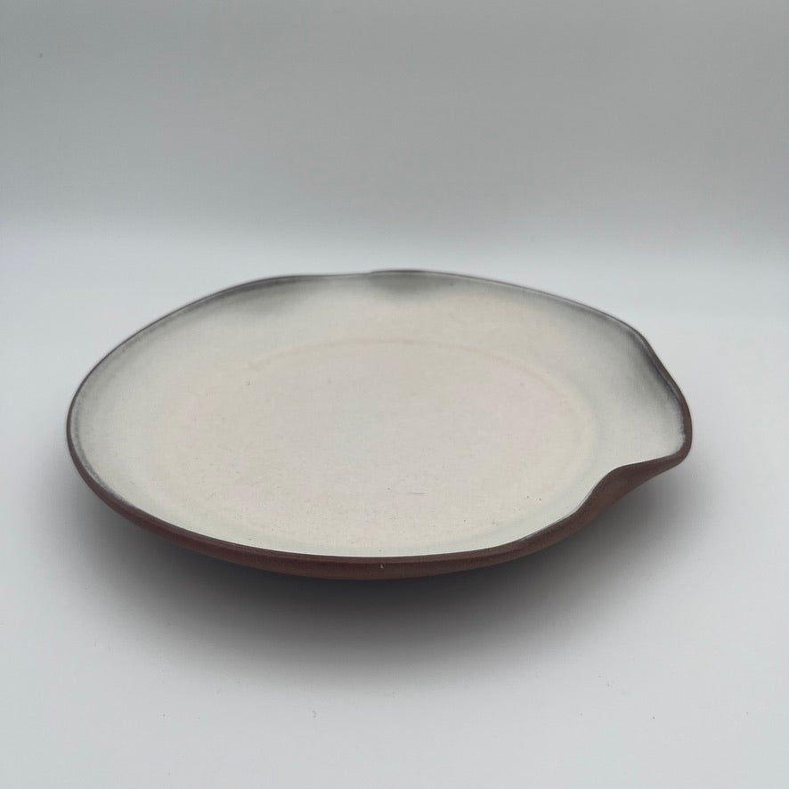 Flow Plate Teracotta-White